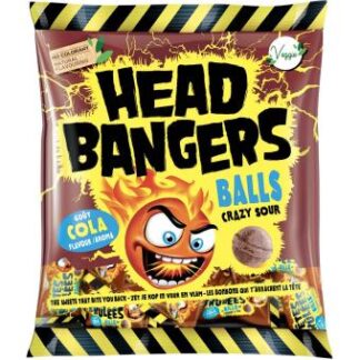 Head Bangers Balls Crazy Sour Cola 135g (Pack 10)