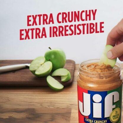 Jif Extra Crunchy Peanut Butter 454g USA (Pack 6)