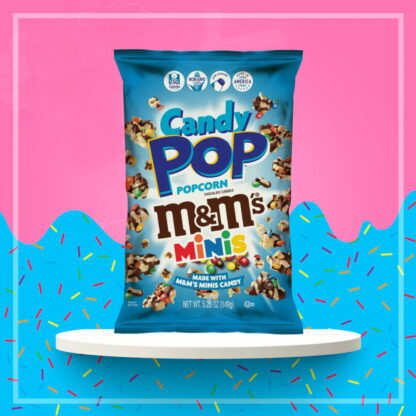 Candy Pop Popcorn M&Ms Minis 149g USA (Pack 12)