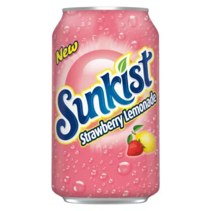 Sunkist Soda Strawberry Lemonade 355ml USA (Pack 12)