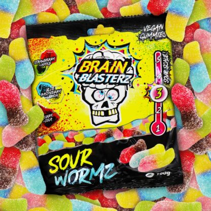 Brain Blasterz Hard Candy Super Sour 100g UK (Pack 12)