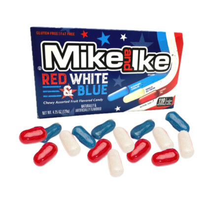 Mike and Ike Red, White & Blue 120g USA (Pack 12)