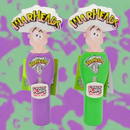 Warheads Candy Pop Push N Twist Lollipop 8g (Pack 12)